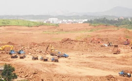 河南山推推土機(jī)土地平整案例